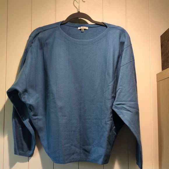 Vila Milano Sweaters - Vila Milano boatneck sweater dolman sleeve oversize comfort fit cornflower bl XL